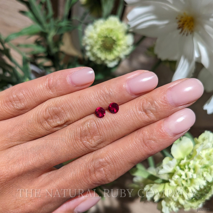 1.12 Ct.Tw. Ruby Pair from Mozambique