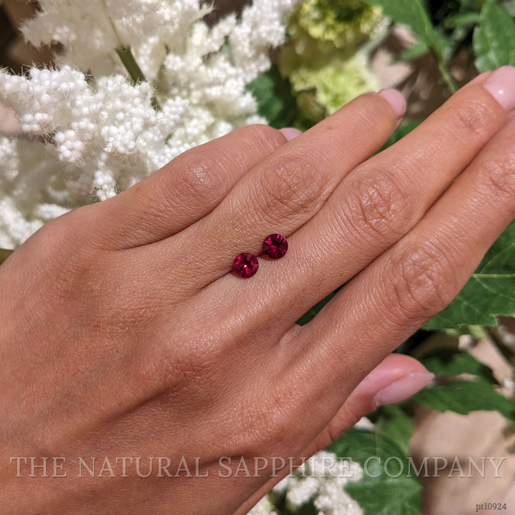 1.21 Ct.Tw. Ruby Pair from Mozambique