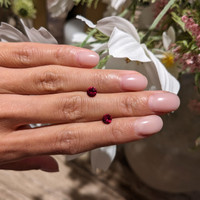 1.12&nbsp;Ct.Tw.Total Carat Weight Ruby Pair from Mozambique Life Style