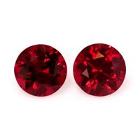 1.30 Ct.Tw.Total Carat Weight Ruby Pair from Mozambique Video