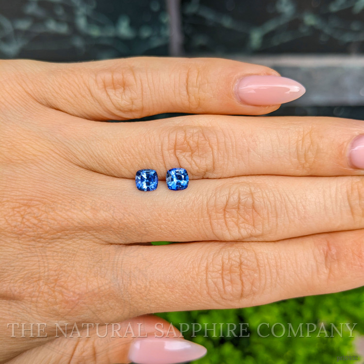 1.47 Ct.Tw. Blue Sapphire Pair from Ceylon (Sri Lanka)