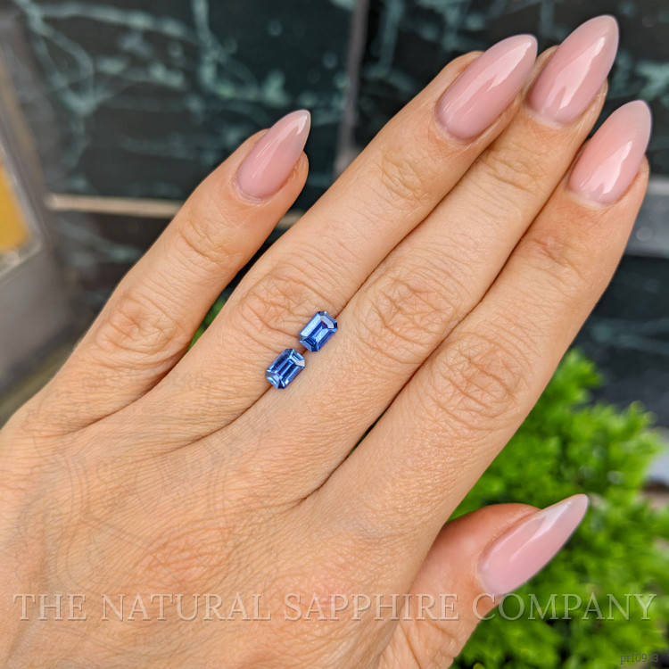 1.13 Ct.Tw. Blue Sapphire Pair from Ceylon (Sri Lanka)