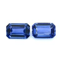 1.19&nbsp;Ct.Tw.Total Carat Weight Blue Sapphire Pair from Ceylon (Sri Lanka) Video