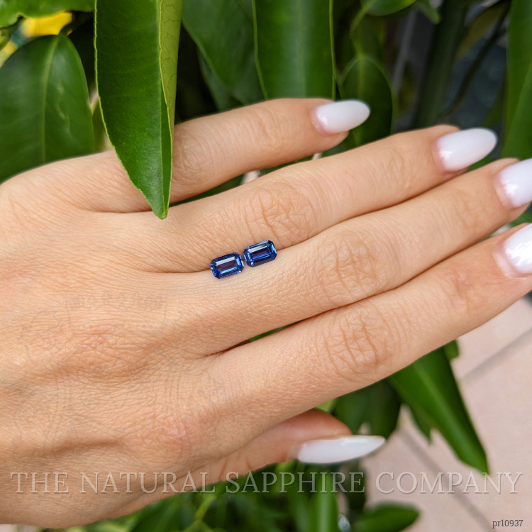 1.19 Ct.Tw. Blue Sapphire Pair from Ceylon (Sri Lanka)