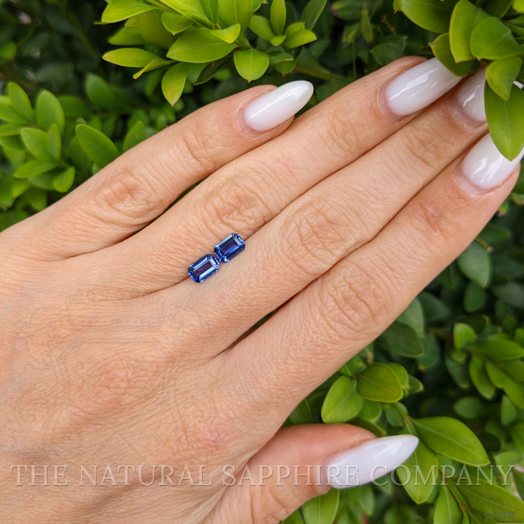 1.19 Ct.Tw. Blue Sapphire Pair from Ceylon (Sri Lanka)