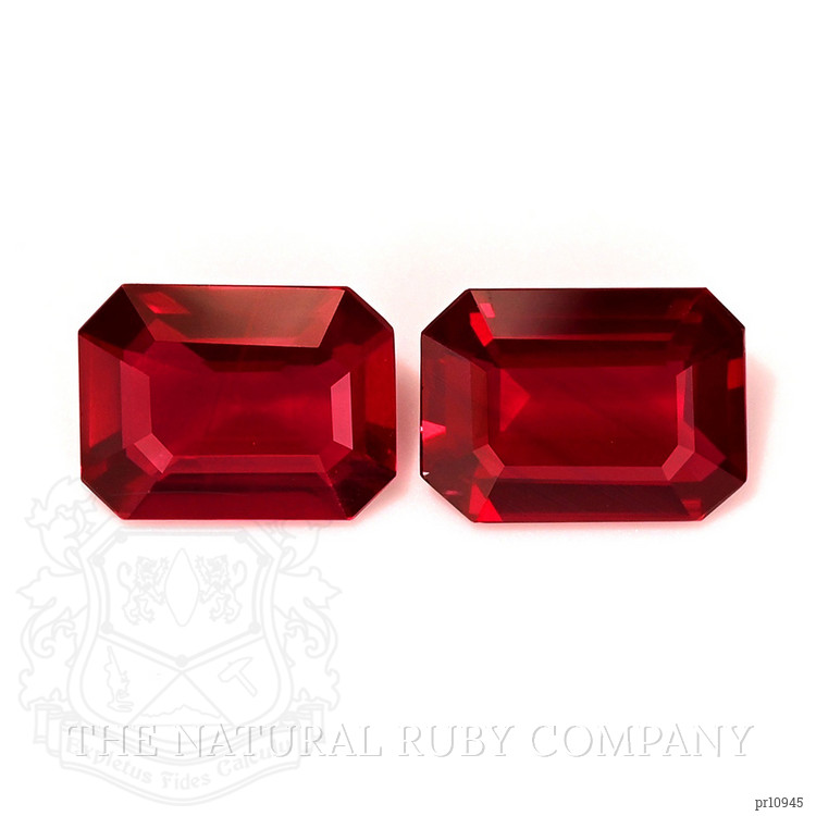 4.44 Ct.Tw. Ruby Pair from Mozambique