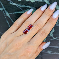 4.44&nbsp;Ct.Tw.Total Carat Weight Ruby Pair from Mozambique Life Style