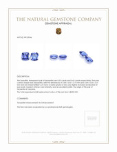 1.18 Ct.Tw.Total Carat Weight Tanzanite Pair from Tanzania Appraisal