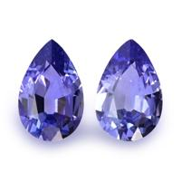 1.01 Ct.Tw.Total Carat Weight Tanzanite Pair from Tanzania Video