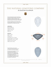 1.01 Ct.Tw.Total Carat Weight Tanzanite Pair from Tanzania 3 D Scan Report