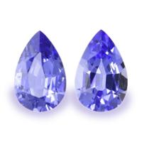 1.07 Ct.Tw.Total Carat Weight Tanzanite Pair from Tanzania Video