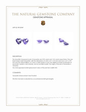 1.93 Ct.Tw.Total Carat Weight Tanzanite Pair from Tanzania Appraisal