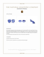 1.66 Ct.Tw.Total Carat Weight Tanzanite Pair from Tanzania Appraisal