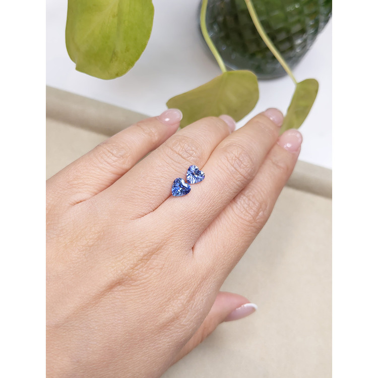 1.66 Ct.Tw. Tanzanite Pair from Tanzania