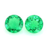 0.38 Ct.Tw.Total Carat Weight Emerald Pair from Colombia Video