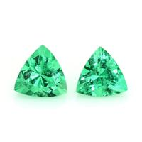 0.91 Ct.Tw.Total Carat Weight Emerald Pair Video