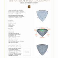 0.91 Ct.Tw.Total Carat Weight Emerald Pair 3 D Scan Report