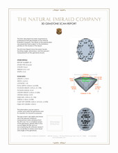 0.97 Ct.Tw.Total Carat Weight Emerald Pair from Colombia 3 D Scan Report