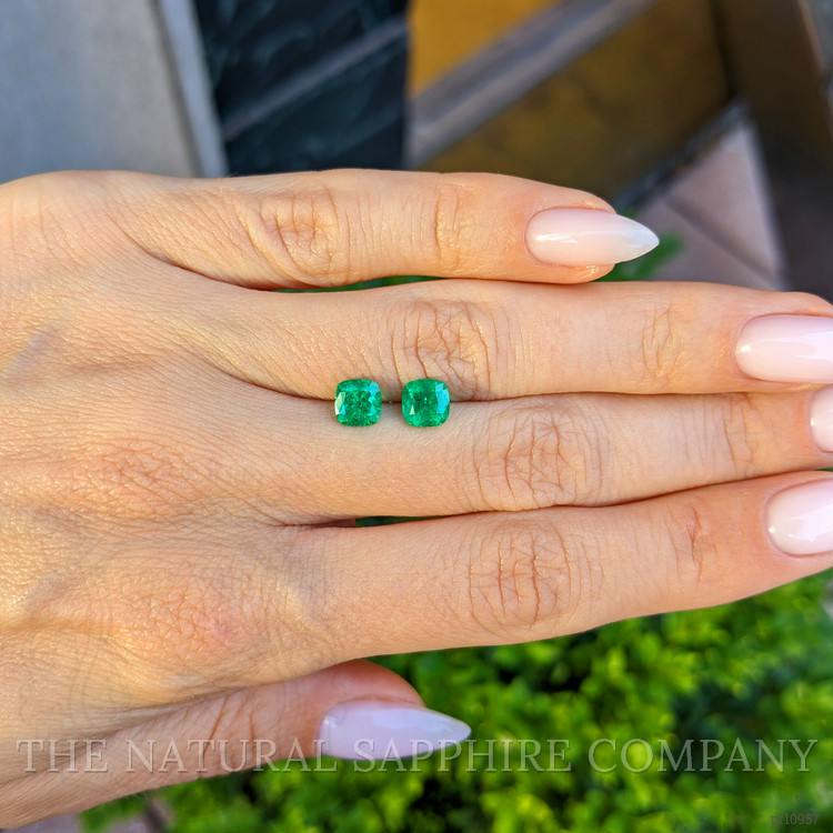 1.41 Ct.Tw. Emerald Pair from Colombia