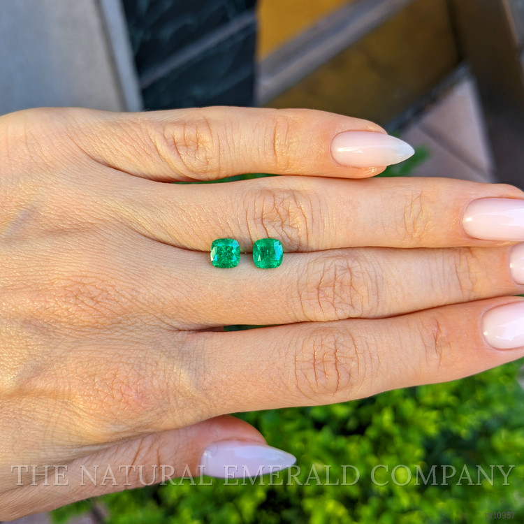 1.41 Ct.Tw. Emerald Pair from Colombia