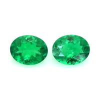 0.80 Ct.Tw.Total Carat Weight Emerald Pair from Colombia Video