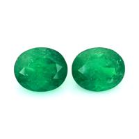 3.27 Ct.Tw.Total Carat Weight Emerald Pair from Colombia Video