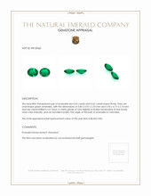 0.85&nbsp;Ct.Tw.Total Carat Weight Emerald Pair from Colombia Appraisal