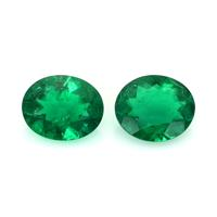 0.85 Ct.Tw.Total Carat Weight Emerald Pair from Colombia Video