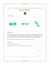 1.44&nbsp;Ct.Tw.Total Carat Weight Emerald Pair from Colombia Appraisal
