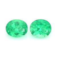 1.44 Ct.Tw.Total Carat Weight Emerald Pair from Colombia Video