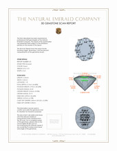 1.44 Ct.Tw.Total Carat Weight Emerald Pair from Colombia 3 D Scan Report