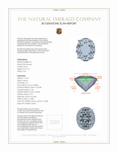 1.44 Ct.Tw.Total Carat Weight Emerald Pair from Colombia 3 D Scan Report