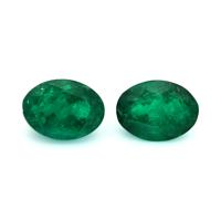 3.15 Ct.Tw.Total Carat Weight Emerald Pair from Colombia Video