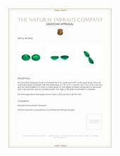 1.94 Ct.Tw.Total Carat Weight Emerald Pair from Colombia Appraisal