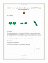 1.94 Ct.Tw.Total Carat Weight Emerald Pair from Colombia Appraisal