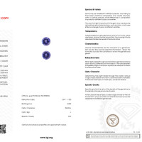 1.68 Ct.Tw.Total Carat Weight Tanzanite Pair from Tanzania Scan Report