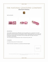 3.40&nbsp;Ct.Tw.Total Carat Weight Tourmaline Pair from Mozambique Appraisal