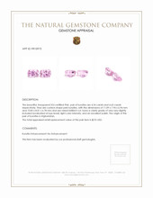 9.19&nbsp;Ct.Tw.Total Carat Weight Kunzite Pair from Afghanistan Appraisal