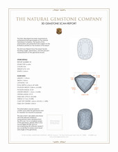 9.19 Ct.Tw.Total Carat Weight Kunzite Pair from Afghanistan 3 D Scan Report