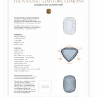 9.19 Ct.Tw.Total Carat Weight Kunzite Pair from Afghanistan 3 D Scan Report