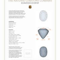 6.52 Ct.Tw.Total Carat Weight Kunzite Pair from Afghanistan 3 D Scan Report