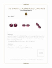 5.44 Ct.Tw.Total Carat Weight Rhodolite Garnet Pair from Tanzania Appraisal