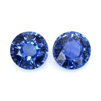1.09&nbsp;Ct.Tw.Total Carat Weight Blue Sapphire Pair from Ceylon (Sri Lanka) Video