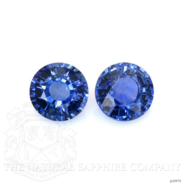 1.09 Ct.Tw. Blue Sapphire Pair from Ceylon (Sri Lanka)