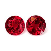 1.07 Ct.Tw.Total Carat Weight Ruby Pair from Mozambique Video