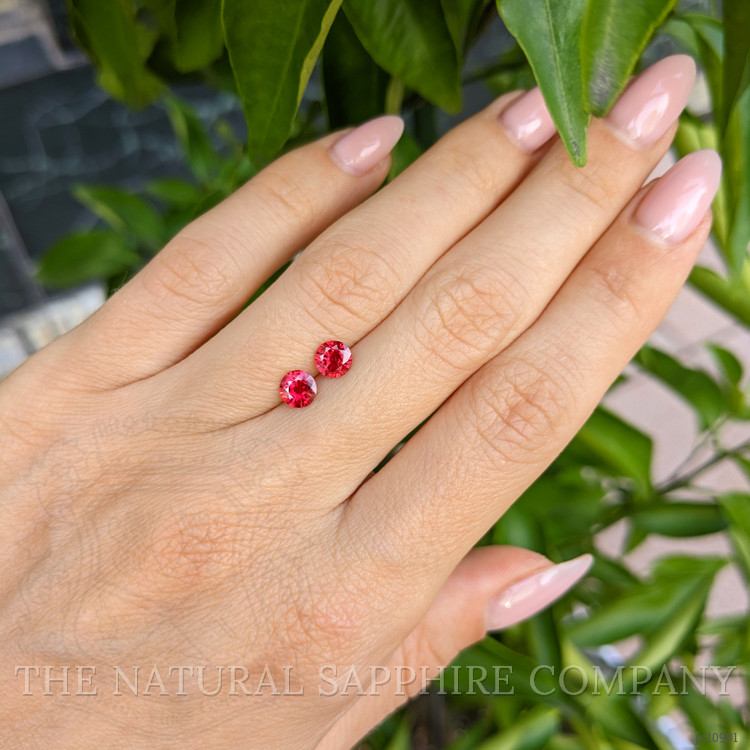 1.07 Ct.Tw. Ruby Pair from Mozambique