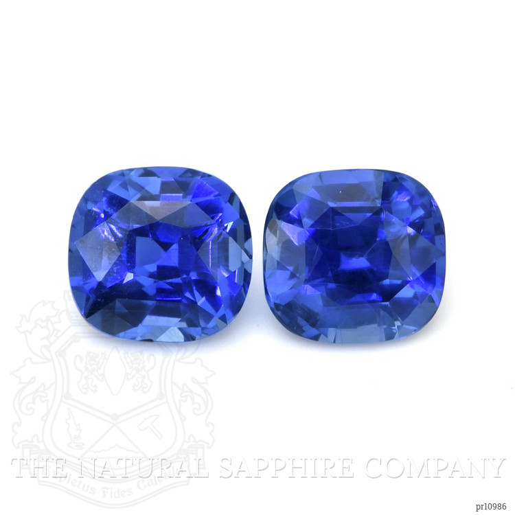 3.65 Ct.Tw. Blue Sapphire Pair from Ceylon (Sri Lanka)