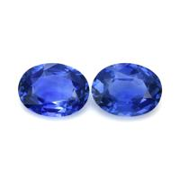 8.98&nbsp;Ct.Tw.Total Carat Weight Blue Sapphire Pair from Ceylon (Sri Lanka) Video