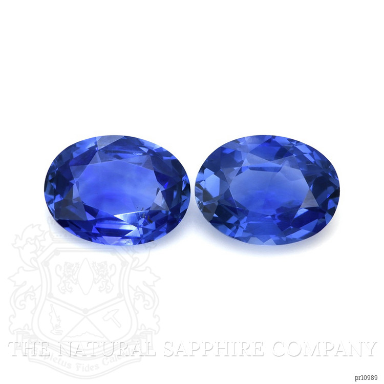 8.98 Ct.Tw. Blue Sapphire Pair from Ceylon (Sri Lanka)
