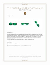 1.84&nbsp;Ct.Tw.Total Carat Weight Emerald Pair from Colombia Appraisal